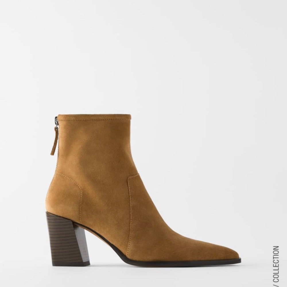Zara soft leather ankle boots